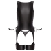 Cottelli Bondage Basque L - Matte Black Set with Handcuffs