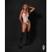 Obsessive Arrowel Basque L/XL - White Lace, Adjustable Straps