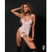 Obsessive Basque Arrowel 2XL/3XL White Lace Adjustable Straps