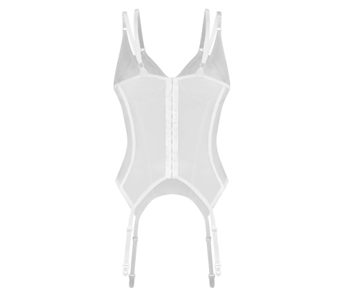 Obsessive Basque Arrowel 2XL/3XL White Lace Adjustable Straps