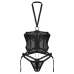 Obsessive Alliane Black Open Cup Basque Set 2XL/3XL Adjustable Fit
