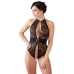 Cottelli Collection Body M Black Transparent with Rhinestone Details