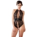 Cottelli Collection Body M Black Transparent with Rhinestone Details