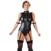 Cottelli Collection Body S Matte Black Adjustable Straps & Zippers