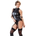 Cottelli Collection Body S Matte Black Adjustable Straps & Zippers