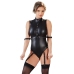 Cottelli Collection Body S Matte Black Adjustable Straps & Zippers