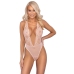 Kissable Body Pink S/M - Elegant Lace Bodysuit with Adjustable Straps