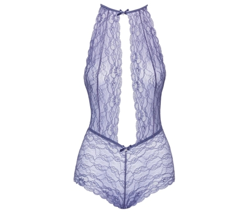 Kissable Body Lavender S/M - Elegant Lace One-Piece with Bows