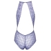 Kissable Body Lavender S/M - Elegant Lace One-Piece with Bows