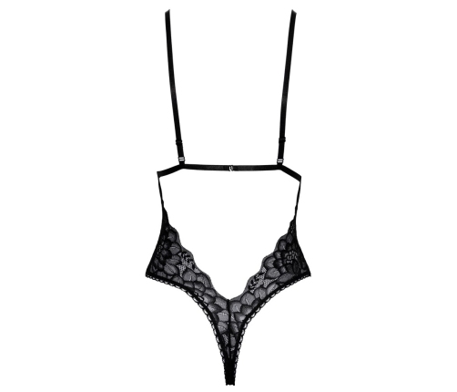 Kissable Body L/XL Delicate Black Lace Adjustable Straps