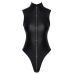 Cottelli Collection Body Matte Black with Rhinestone Zip S