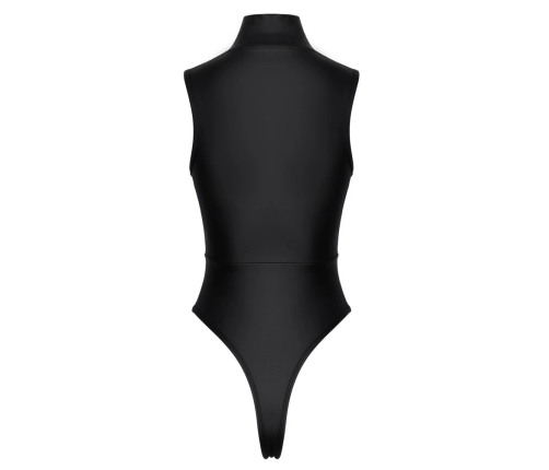 Cottelli BODY Rhinestone Zip XL Matte Look Black High-Cut Thong