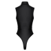 Cottelli BODY Rhinestone Zip XL Matte Look Black High-Cut Thong