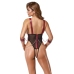 Cottelli Bondage Body L - Open Design with Decorative Chains, Black/Red