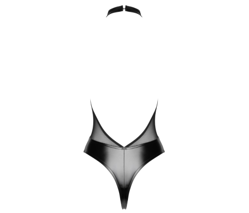 Noir Handmade Body M Powerwetlook & Rhinestone Accents, Black