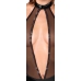 Noir Handmade Body M Powerwetlook & Rhinestone Accents, Black