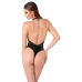 Noir Handmade Body M Powerwetlook & Rhinestone Accents, Black