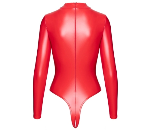Noir Handmade Body Red S High-Neck Powerwetlook Thong Design