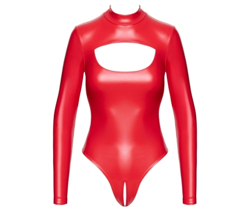 Noir Handmade Body Red S High-Neck Powerwetlook Thong Design