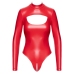 Noir Handmade Body Red S High-Neck Powerwetlook Thong Design