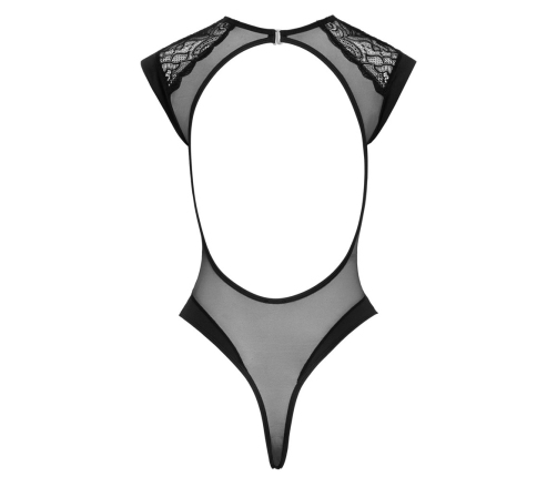 Cottelli LINGERIE Body Rhinestones Black L/XL - Elegant Lace Bodysuit