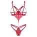 Obsessive Matildea Red Body L/XL - Open Design, Adjustable Details