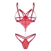 Obsessive Matildea Red Body L/XL - Open Design, Adjustable Details
