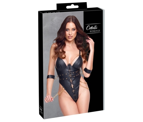 Cottelli BONDAGE Body L with Gold Chains & Adjustable Arm Restraints