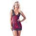 Cottelli Lingerie Sukienka Czerwona z Czarną Koronką XL Regulowana