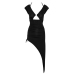 Cottelli PARTY Asymmetrical Ruffle Dress M Black Elegant Stretch
