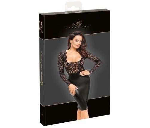 Noir lace dress S