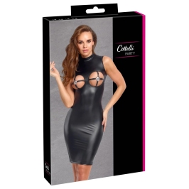 Cottelli PARTY Dress L Black Matte Elegant Adjustable Breast Design Cottelli PARTY Dress L Black Matte Elegant Adjustable Breast Design