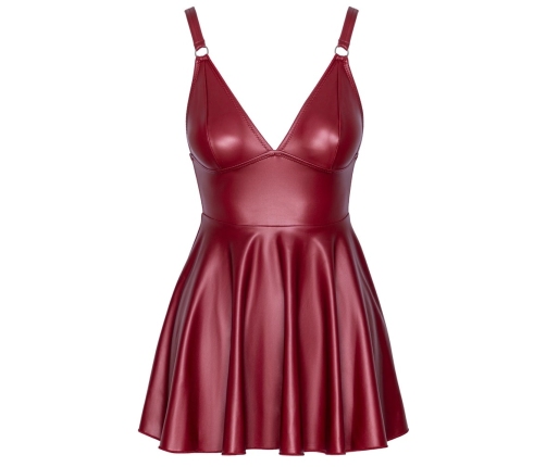 Cottelli PARTY Mini Dress Red S - Matte Look, Adjustable Straps