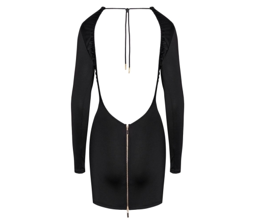 Cottelli PARTY Backless Mini Dress Black XL Adjustable Neckline