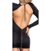 Cottelli PARTY Backless Mini Dress Black XL Adjustable Neckline