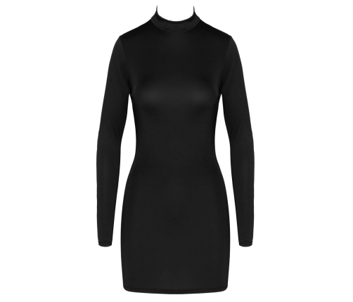 Cottelli Party Mini Dress L Black with Removable Gold Chains