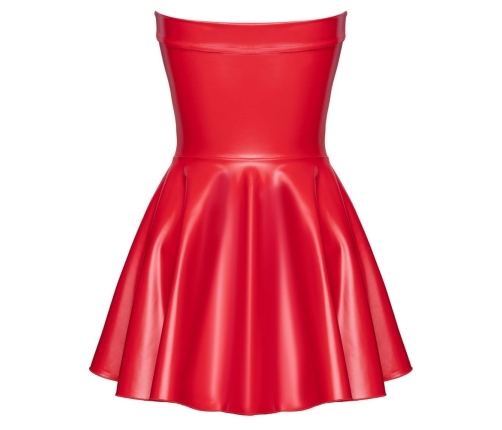 Noir Handmade Powerwetlook Red Mini Dress Strapless M