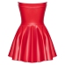 Noir Handmade Powerwetlook Red Mini Dress Strapless M