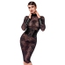 Noir Handmade Kink Royal Black Lace Midi Dress with Powerwetlook L