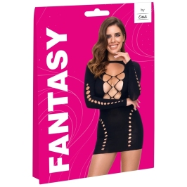 Cottelli Collection Fantasy Dress S-L Black, Seamless Stretch Design