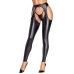 Cottelli PARTY Matte Black Chaps & String Set M - Skin-Tight Leggings Style