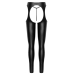 Cottelli PARTY Matte Black Chaps & String Set M - Skin-Tight Leggings Style