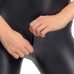 Cottelli PARTY Matte Black Jumpsuit L with Adjustable Harness System