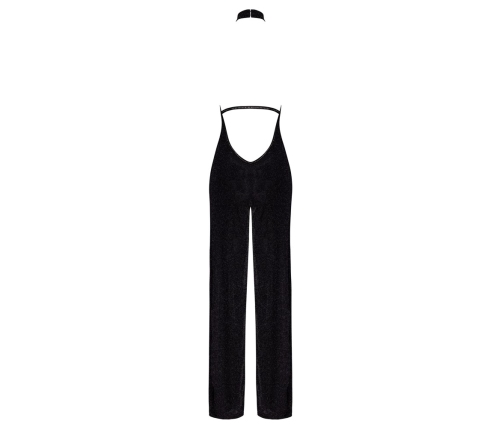 Noir Handmade Shimmering Cold Shoulder Jumpsuit XL Black
