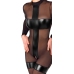 Noir Handmade Jumpsuit XL - Transparent & Powerwetlook Inserts