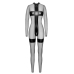 Noir Handmade Jumpsuit XL - Transparent & Powerwetlook Inserts