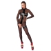 Noir Handmade Jumpsuit L Crotchless Black Transparent Powerwetlook