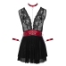 Cottelli Collection Bondage Series Babydoll XL Black & Red Lace Design