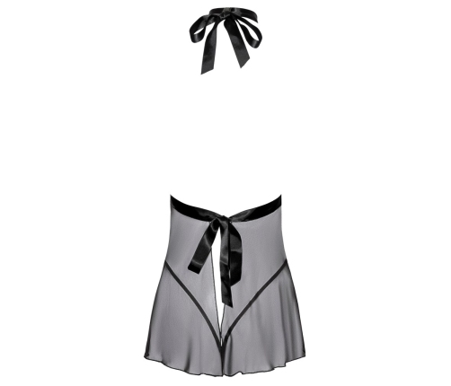 kissable Babydoll L/XL Black - Lace & Powernet Nightwear Set