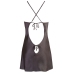 Satin Chemise Black L